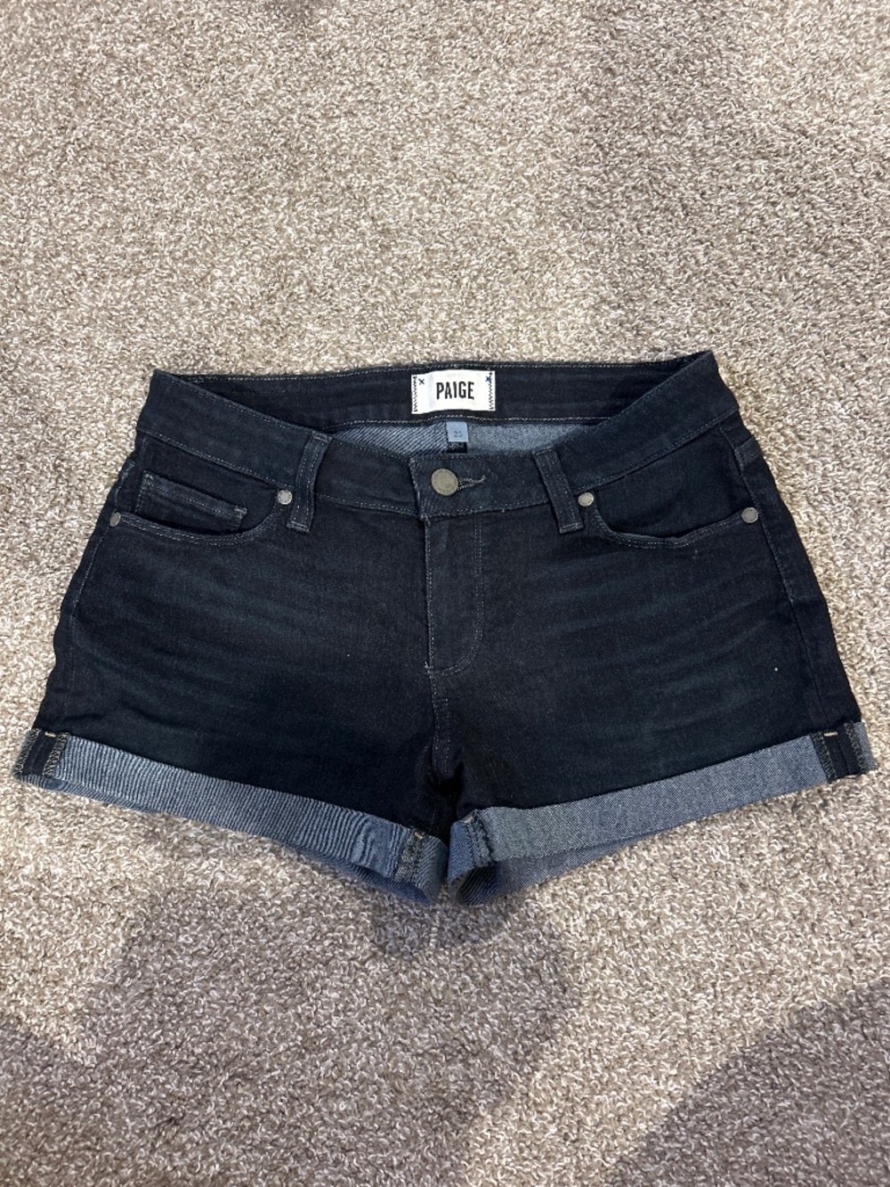 PAIGE denim jean shorts size 25
